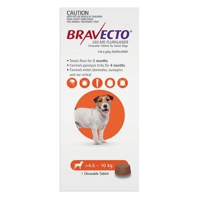 Bravecto Small Dog Orange 4.5-10Kg 1Pk