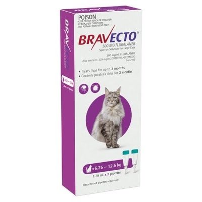 Bravecto Cat Spot On 6.25-12.5Kg 2Pk