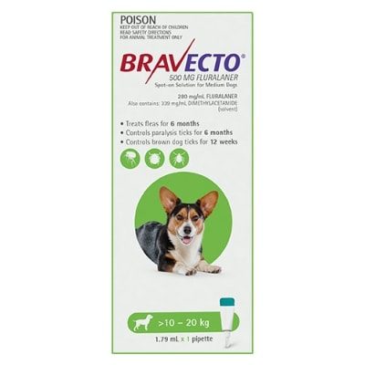 Bravecto Dog Spot On 10-20Kg 1Pk