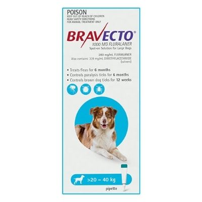 Bravecto Dog Spot On 20-40Kg 1Pk