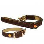 Rosewood Brown Leather Lead