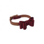 Rosewood Toy Dog Red /Blk Dogtooth Collar