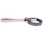 Rosewood Baby Pink/Grey Leather Lead