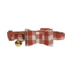 Rosewood Red Gingham Bow-Tie Cat Collar