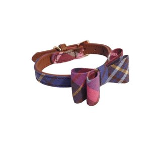 Rosewood Toy Dog Pink / Purple Tweed Collar