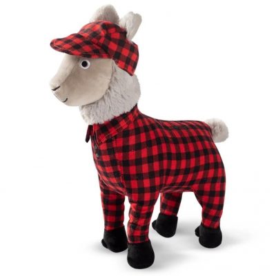 Fringe Studio Christmas Feelin’ Festive Pyjama Llama Plush Dog Toy