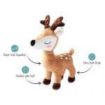 Fringe Studio Deer with Antlers Plush Dog Toy