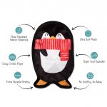 Fringe Studio Christmas Holiday Penguin Durable Plush Stuffing Free Dog Toy